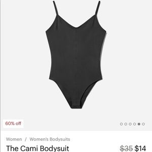 Everlane Black Cami Bodysuit
